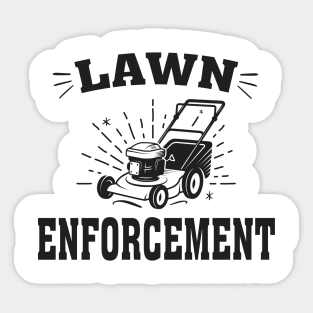 Gardening Lawn Enforcement Gardener Dad and Mom Sticker